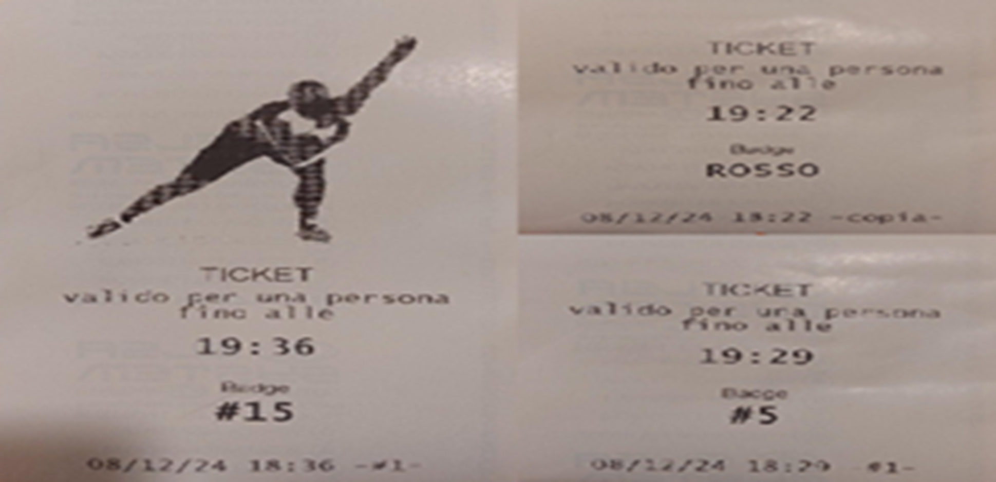 Gestione pista di ghiaccio: ticket